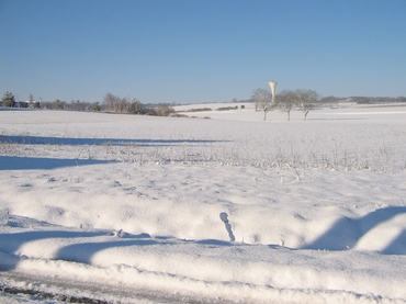campagne enneig&eacute;e